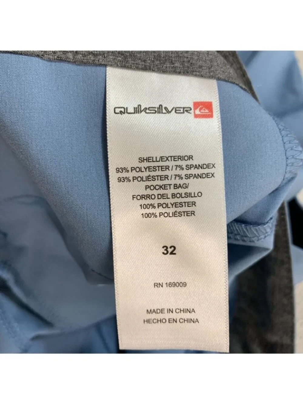 Quiksilver Men's 32 Blue Hybrid  Shorts Polyester Blend